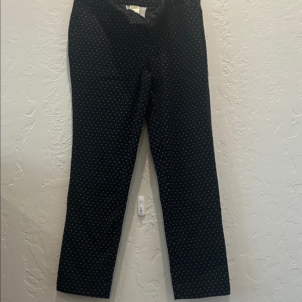 Faded Glory Black Polka Dot Pants